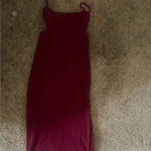Red Spaghetti Strap Bodycon Dress for Weddings